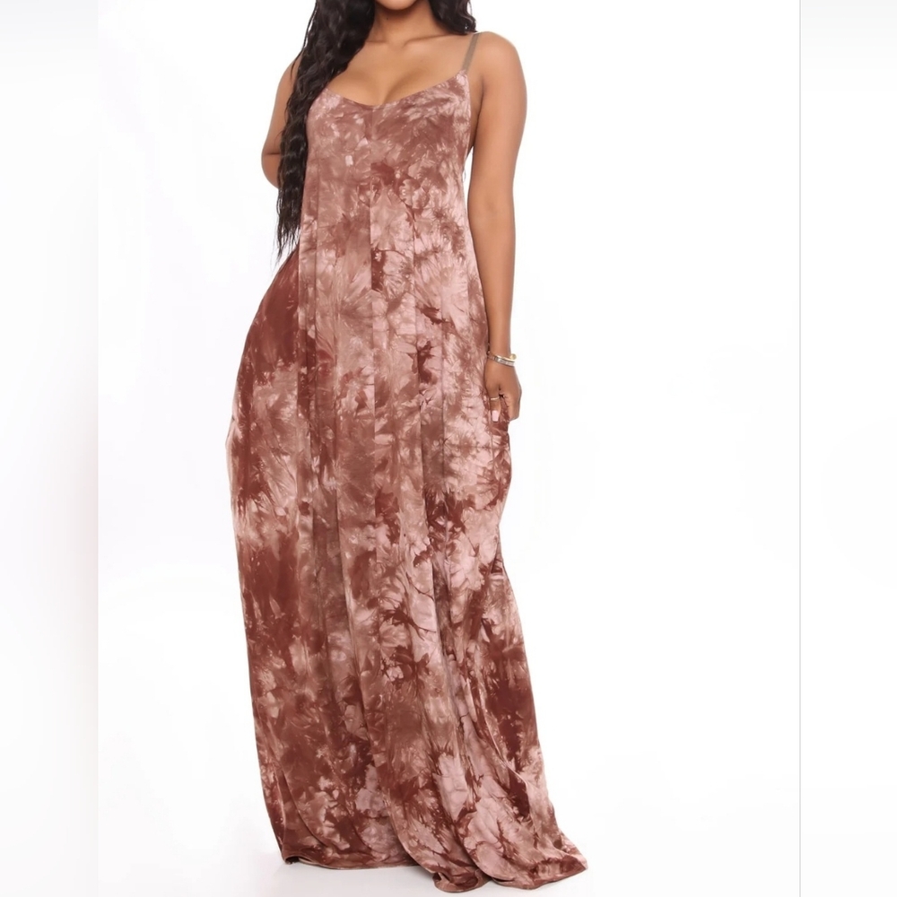 Fashion Nova Pink Maxi Dress Sweetheart Neckline Sleeveless